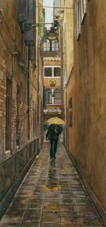 水粉大师Steve Hanks 079-HotelFloraVenice